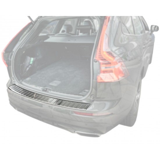 Ornament protectie portbagaj/bara spate mat pentru Volvo XC60 II, 2 din 2017