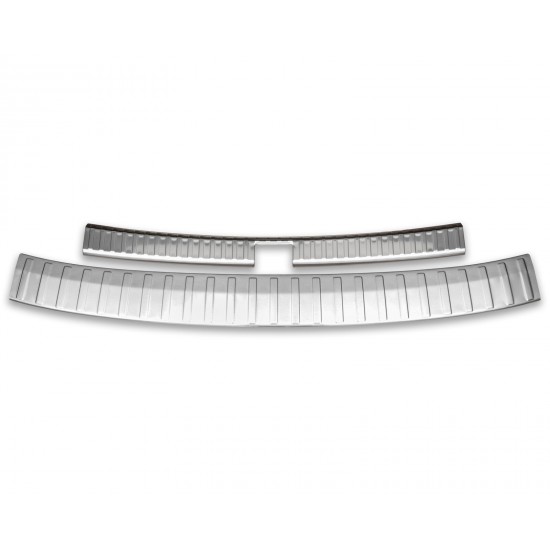 Set de 2 protectii bara spate si interior portbagaj mat premium pentru Skoda Karoq din 2017