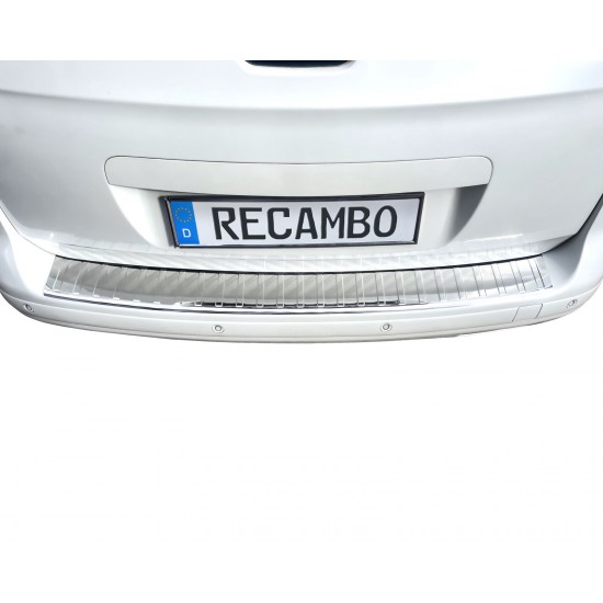 Ornament protectie portbagaj/bara spate crom pentru Peugeot 5008 I din 2009-2017