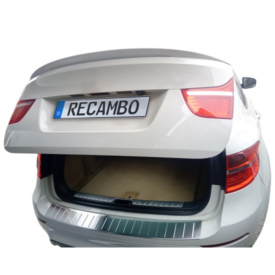 Ornament protectie portbagaj/bara spate mat pentru BMW X6 E71, E72 din 2008-2014