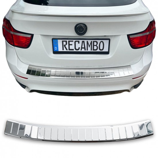 Ornament protectie portbagaj/bara spate crom pentru BMW X6 E71, E72 din 2008-2014