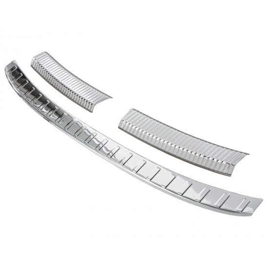 Set de 2 protectii bara spate si interior portbagaj crom premium pentru VW Taigo din 2021