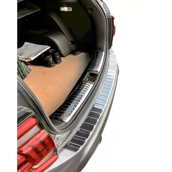 Set de 2 protectii bara spate si interior portbagaj crom premium pentru Ssangyong Torres din 2022