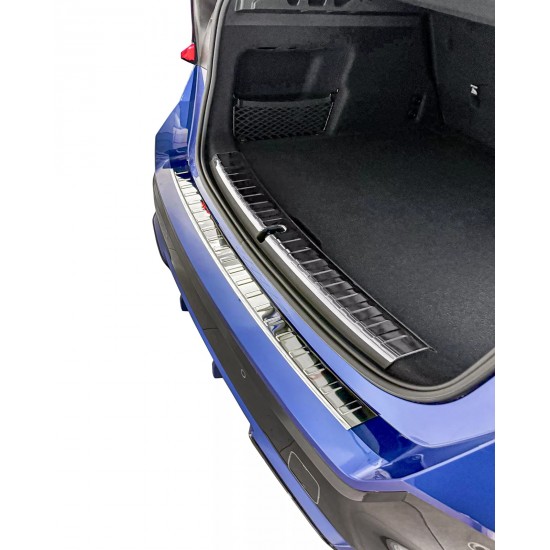 Set de 2 protectii bara spate si interior portbagaj crom premium pentru BMW X1 iX1 din 2022