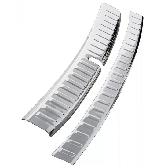 Set de 2 protectii bara spate si interior portbagaj crom premium pentru BMW X1 iX1 din 2022