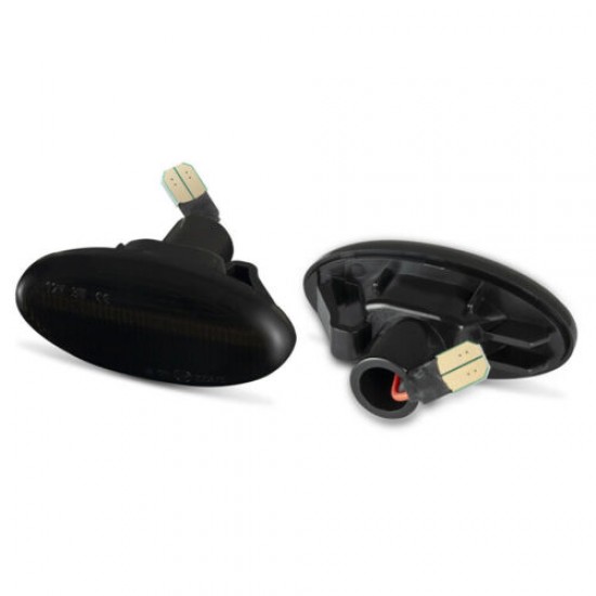 Set de 2 Lampi semnalizare laterala/aripi LED fumurii pentru Mazda 2, 3, 5, 6, BT-50 pick up, MPV II