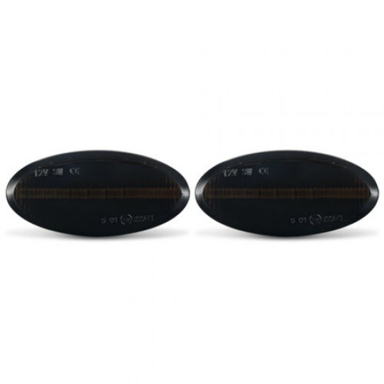 Set de 2 Lampi semnalizare laterala/aripi LED fumurii pentru Mazda 2, 3, 5, 6, BT-50 pick up, MPV II