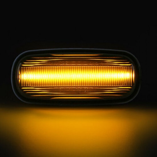 Set de 2 Lampi semnalizare laterala/aripi LED fumurii pentru Land Rover Discovery 2, Freelander 1, Defender, Rover 45, 75,