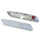 Lampi semnalizare laterala LED crom pentru BMW Seria 5 E60, E61, Seria 3 E90, E91, E92, E93, Seria 1 E81, E82, E87, E88, X1 E84 