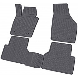 Set de 4 covorase cauciuc 3D stil tavita premium Audi Q3 tip 8U 2011-2018