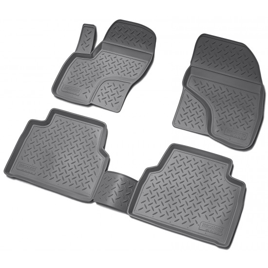 Set de 4 covorase cauciuc 3D stil tavita premium pentru Ford Kuga I 2008-2013