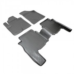 Set de 5 covorase cauciuc 3D stil tavita premium pentru Hyundai Santa Fe 2009-2012