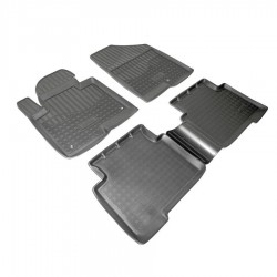 Set de 5 covorase cauciuc 3D stil tavita premium pentru Hyundai Santa Fe 2012-2018