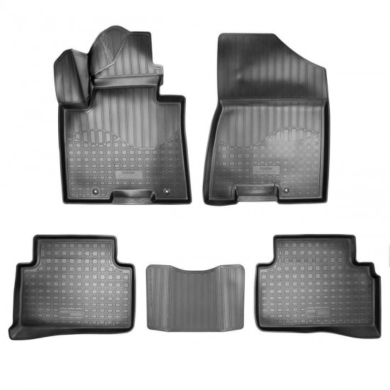 Set de 5 covorase cauciuc 3D stil tavita premium pentru Hyundai Tucson din 2015-2021