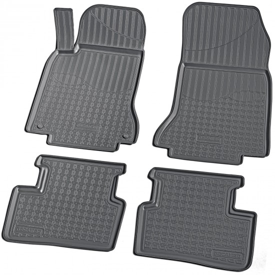 Set de 4 covorase cauciuc 3D stil tavita premium pentru Mercedes B-Class W246, CLA C117,  GLA X156