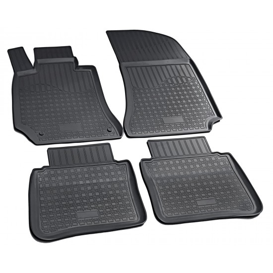 Set de 4 covorase cauciuc 3D stil tavita premium pentru Mercedes E-Class W212,S212 2009-2016
