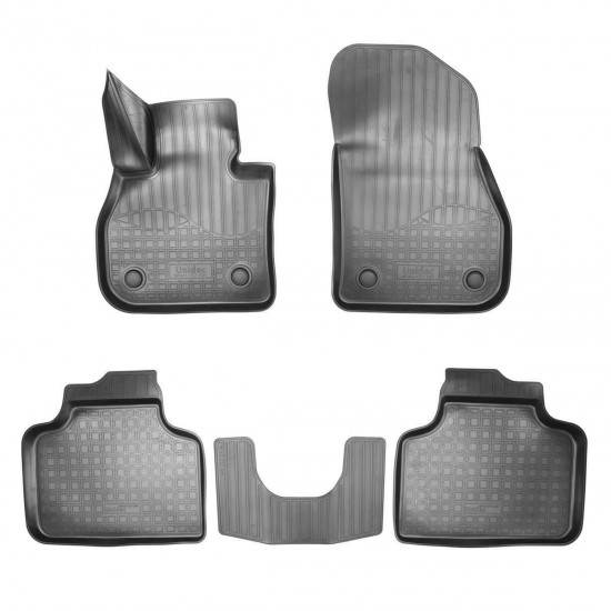 Set de 5 covorase cauciuc 3D stil tavita premium pentru Mini Countryman F60 din 2017