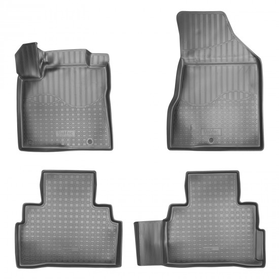 Set de 4 covorase cauciuc 3D stil tavita premium pentru Nissan Murano Z52 din 2015