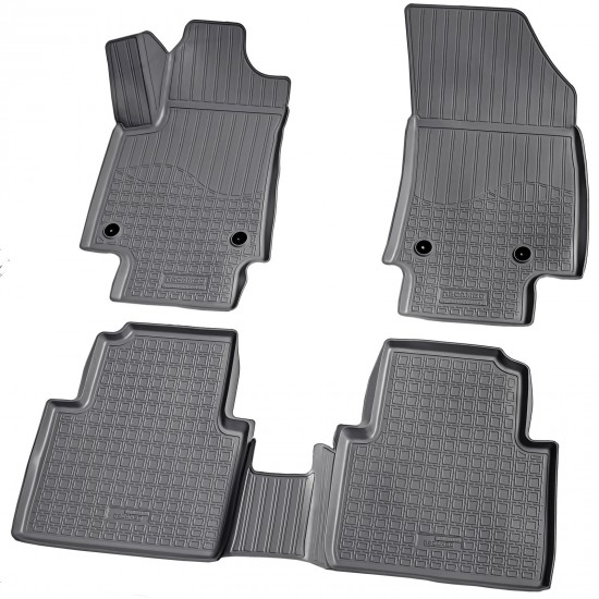 Set de 4 covorase cauciuc 3D stil tavita premium pentru Opel Crossland X, Peugeot 2008 I, Citroen C3 Aircross