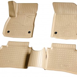 Set de 5 covorase bej cauciuc 3D stil tavita premium pentru Opel Insignia B din 2017