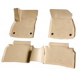 Set de 5 covorase bej cauciuc 3D stil tavita premium pentru Opel Insignia B din 2017