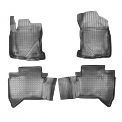 Set de 4 covorase cauciuc 3D stil tavita premium pentru Toyota Hilux din 2015
