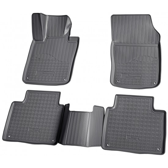 Set de 5 covorase cauciuc 3D stil tavita premium pentru Volvo S90, V90 II,2 din 2016