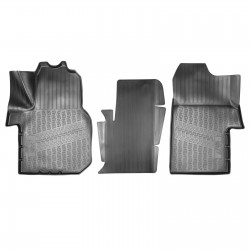 Set de 3 covorase cauciuc 3D stil tavita premium pentru VW Crafter II, 2 din 2017