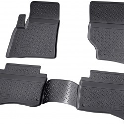 Set de 4 covorase cauciuc 3D stil tavita premium pentru VW Touareg I 7L 2002-2010