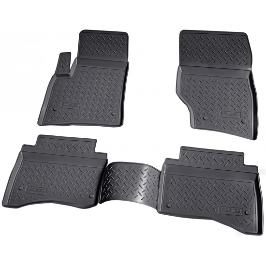 Set de 4 covorase cauciuc 3D stil tavita premium pentru VW Touareg I 7L 2002-2010