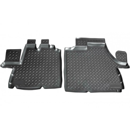 Set de 2 covorase cauciuc 3D stil tavita premium pentru Fiat Ducato 230, 244, Peugeot Boxer, Citroen Jumper 1994-2006