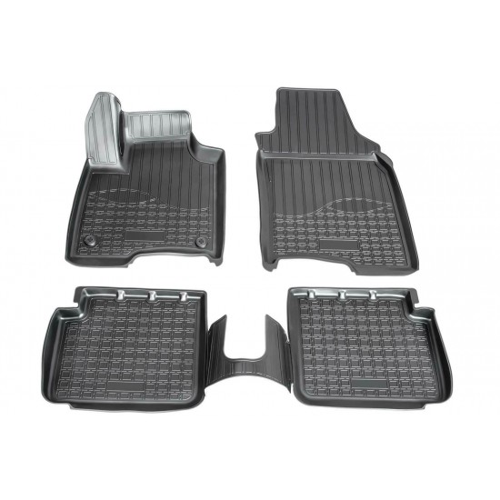 Set de 4 covorase cauciuc 3D stil tavita premium pentru Fiat Panda din 2012