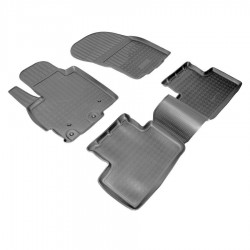 Set de 5 covorase cauciuc 3D stil tavita premium pentru Mitsubishi ASX, Citroen C4 Aircross, Peugeot 4008 din 2010