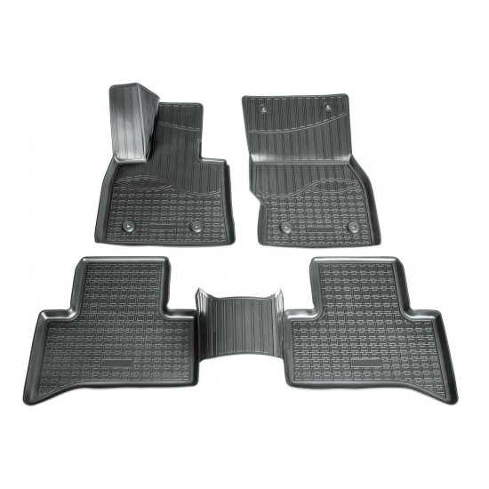 Set de 5 covorase cauciuc 3D stil tavita premium pentru Alfa Romeo Stelvio din 2017
