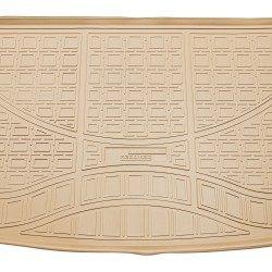 Tavita portbagaj bej din cauciuc premium pentru VW Golf 7 hatchback 2012-2020