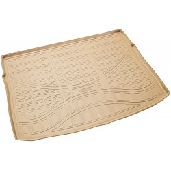 Tavita portbagaj bej din cauciuc premium pentru VW Golf 7 hatchback 2012-2020