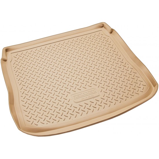 Tavita portbagaj bej din cauciuc premium pentru VW Tiguan 5N 2007-2016 cu podea standard