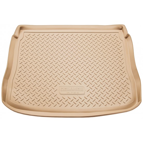 Tavita portbagaj bej din cauciuc premium pentru VW Tiguan 5N 2007-2016 cu podea standard