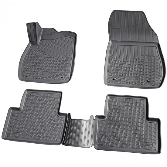 Set de 4 covorase cauciuc 3D stil tavita premium pentru Opel Zafira C Tourer 2011-2019