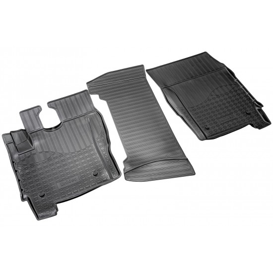 Set de 3 covorase cauciuc 3D stil tavita premium pentru IVECO Eurocargo III, 3 2008-2013