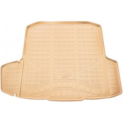 Tavita portbagaj din cauciuc bej premium pentru Skoda Octavia III, 3 Combi/Break/Variant din 2013-2020