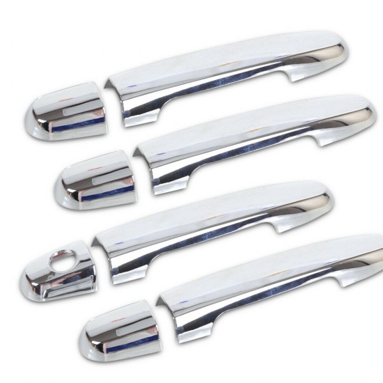 Set de 4 manere de usi cromate din inox pentru Toyota Hilux, Prius, Yaris, Auris, Avensis, Corolla
