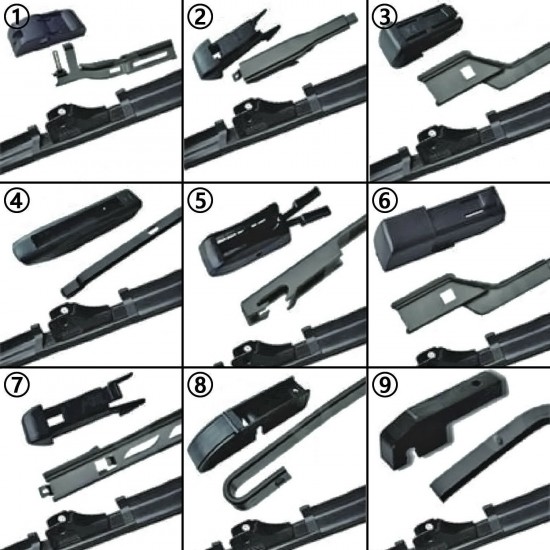 Set 2 stergatoare premium pentru Mercedes C-Class W204, S204, C204 2007-2014 - 600/600 mm