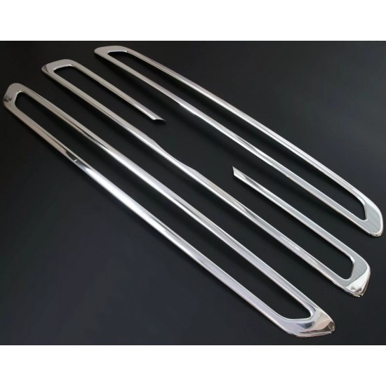 Set de 3 ornamente grila/masca fata crom pentru Ford Transit 7 din 2013-2018