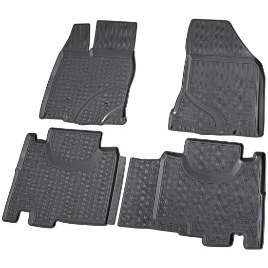 Set de 4 covorase cauciuc 3D stil tavita premium pentru Ford Edge I din 2006-2014