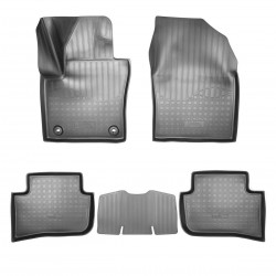 Set de 5 covorase cauciuc 3D stil tavita premium pentru Toyota C-HR tractiune integrala din 2016
