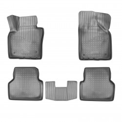 Set de 5 covorase cauciuc 3D stil tavita premium pentru VW Tiguan 5N din 2007-2016
