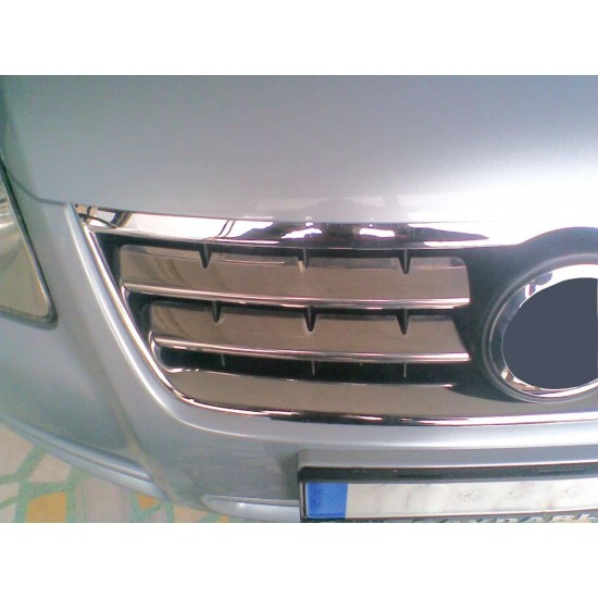 Set de 4 ornamente crom grila/masca fata compatibile Volkswagen Touareg I 7L 2002-10/2006