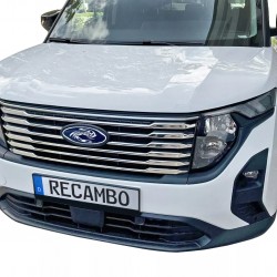 Set de 8 ornamente grila/masca fata cromate din inox pentru Ford Tourneo 2, Ford Tourneo Courier din 2023