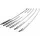 Set de 8 ornamente grila/masca fata cromate din inox pentru Ford Tourneo 2, Ford Tourneo Courier din 2023